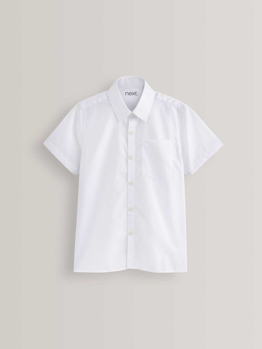 Рубашка с коротким рукавом школьная для мальчика Next M13-607, 2 шт., Белый