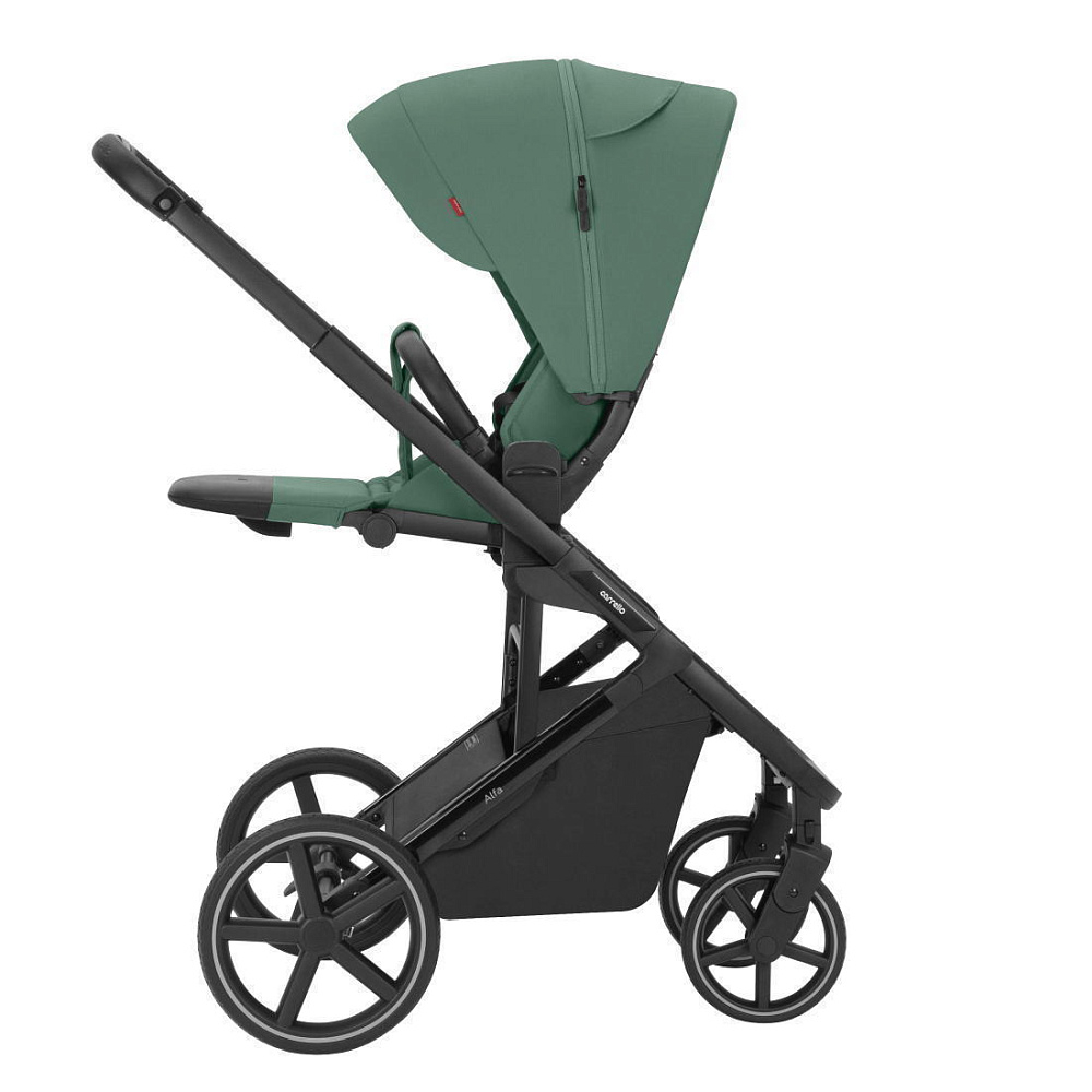 Коляска Carrello Alfa CRL-6522 2025 Cybex Aton S2 i-Size Lava Grey 3 в 1 Meadow Green