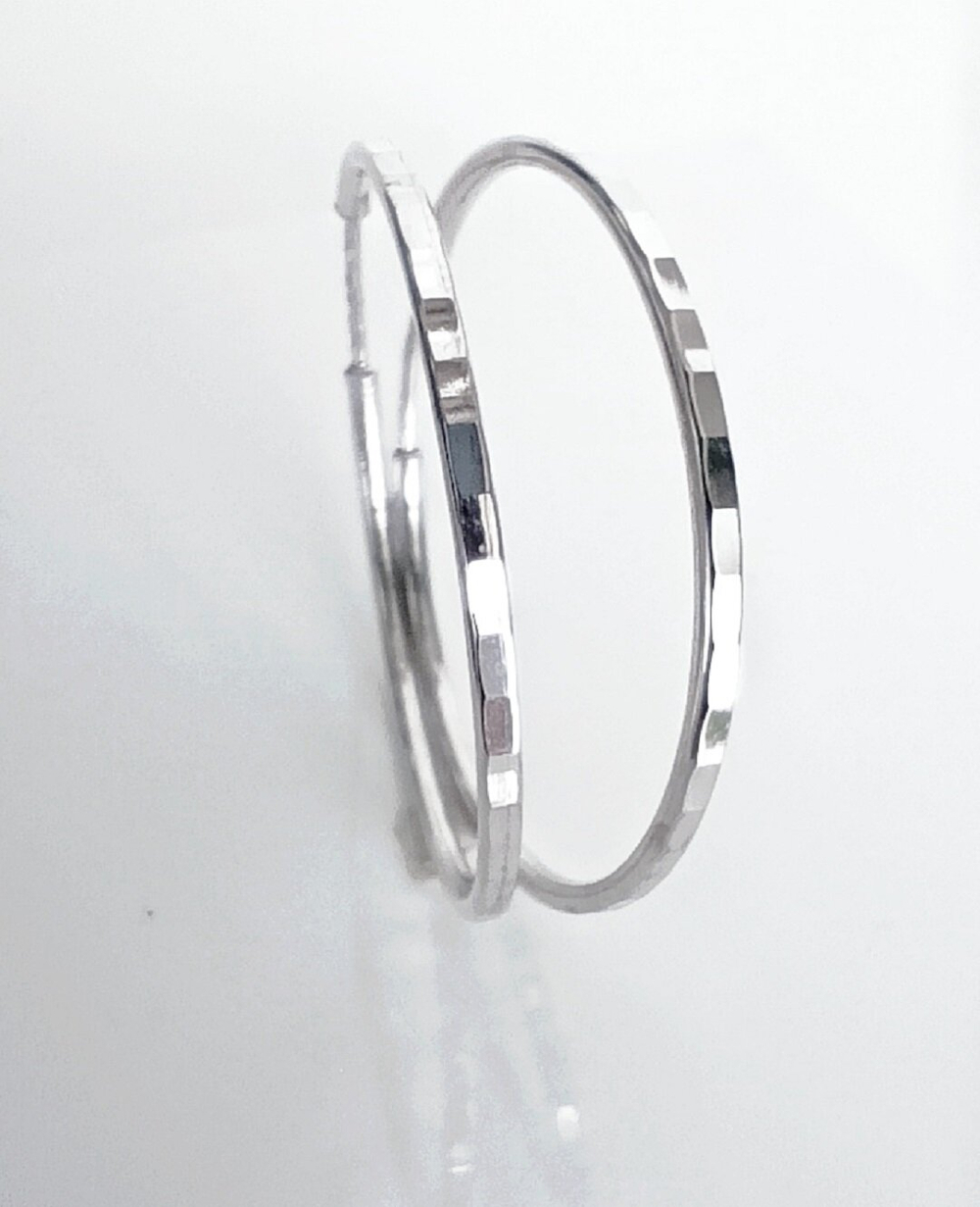 Серьги конго Эстерелла, серебро 925*, родирование/Ф