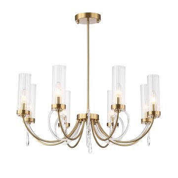 SL1400.303.08 Люстра подвесная ST-Luce Латунь/Латунь, Прозрачный E14 8*40W ILLUMIA