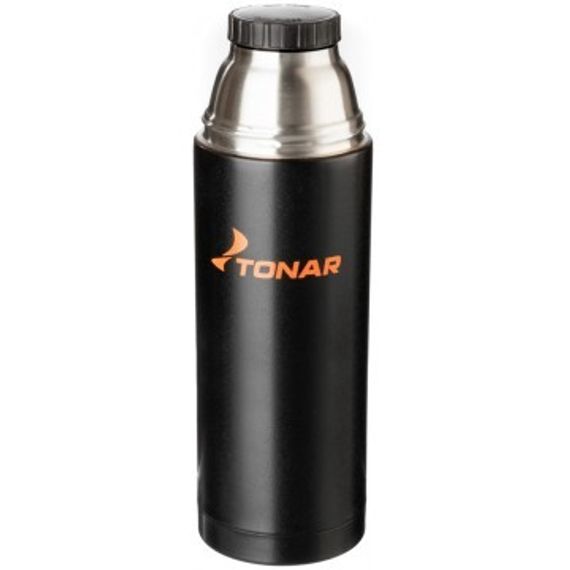 Термос TONAR 1000ML HS.TM-025  черный (дополн.пласт.чашка)