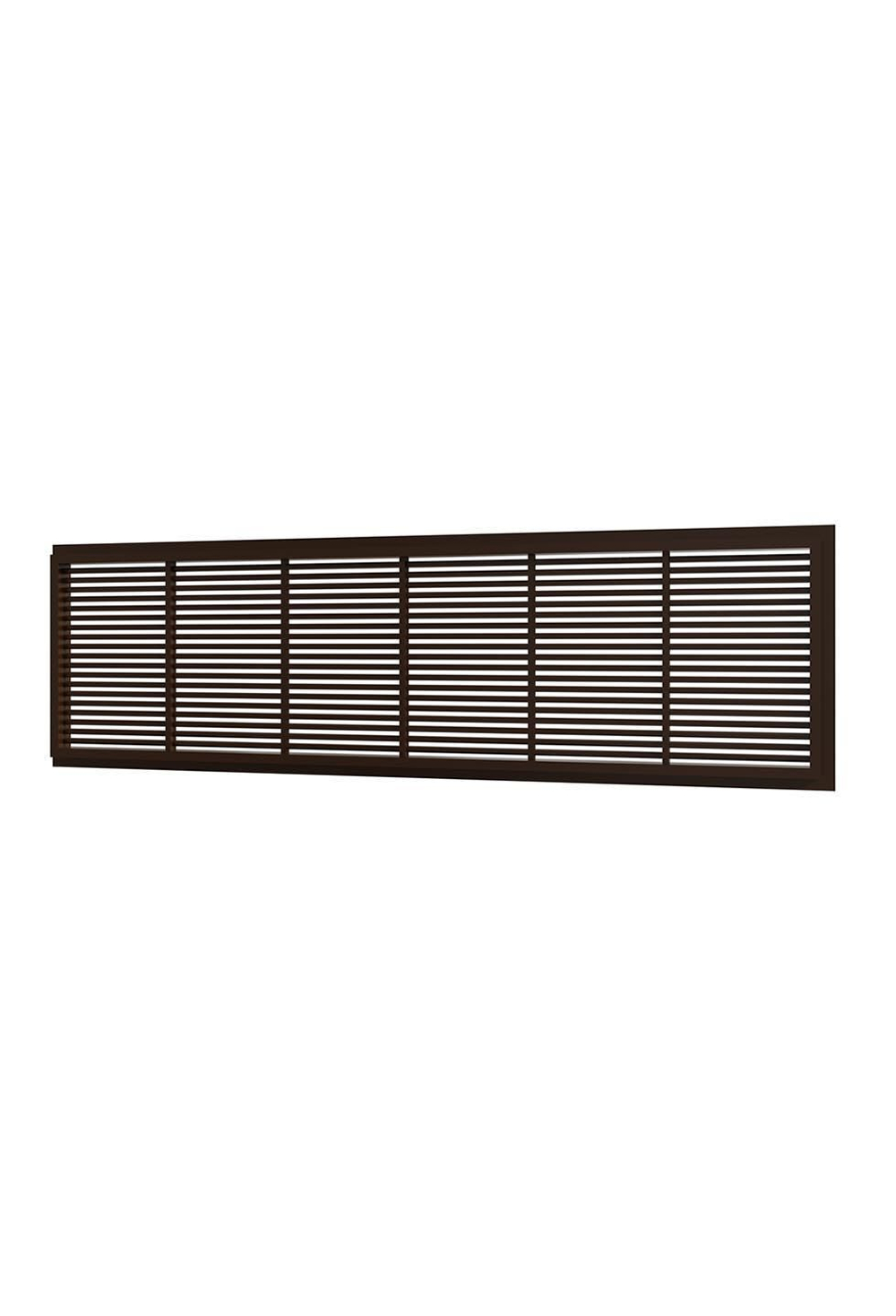 Решетка вентиляционная ДП фланец 220х60 переточная 227х67 пластик Brown ERA