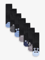 Носки хлопковые для мальчика Next T60-381, 7 шт., Черный