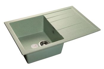 GRANFEST Мойка мрамор QUADRO GF-Q--780L  чаша с крылом 780*500 мм  салатовый арт.GF-