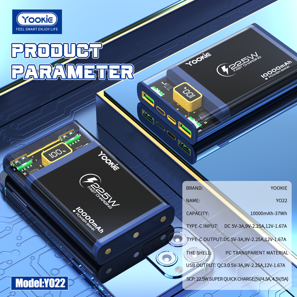 Power Bank Yookie YO22 (10 000mAh)