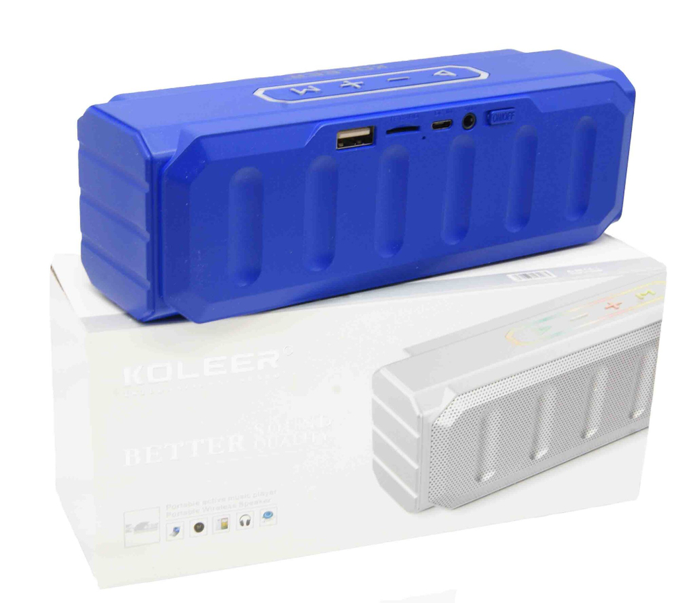 Колонка - Bluetooth KOLEER S813 (синий)