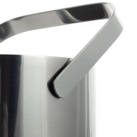 Ведро для льда 1300 мл. с крышкой Kamille KM 7766 из нержавеющей стали с ручкой и щипцами