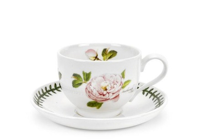Portmeirion Чайная чашка Botanic Roses 200 мл с блюдцем Scarborough Fair