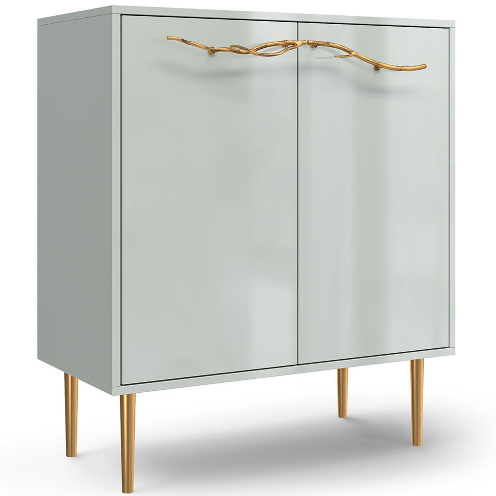 Комод Арт Колор Стайл Голд с 2 полками Серый дым