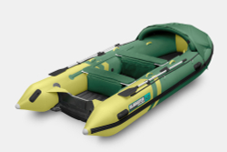 Надувная лодка GLADIATOR E420PRO зелено-оливковый