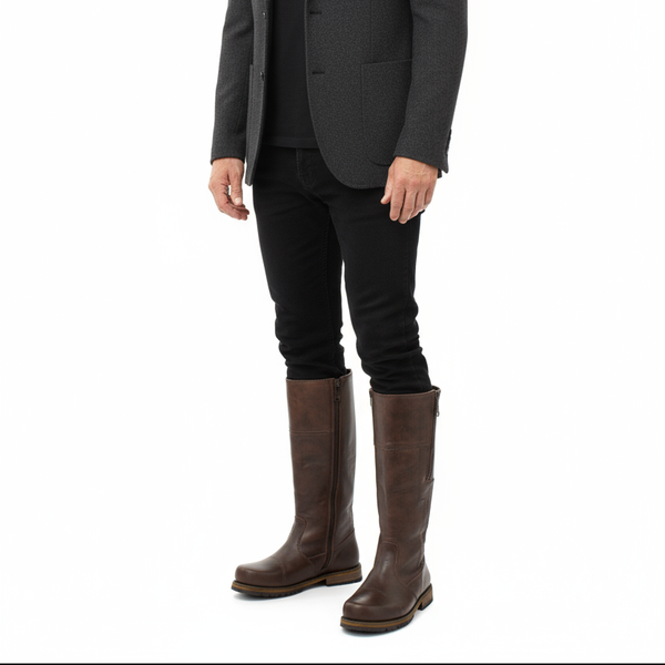 Сапоги мужские демисезонные высокие