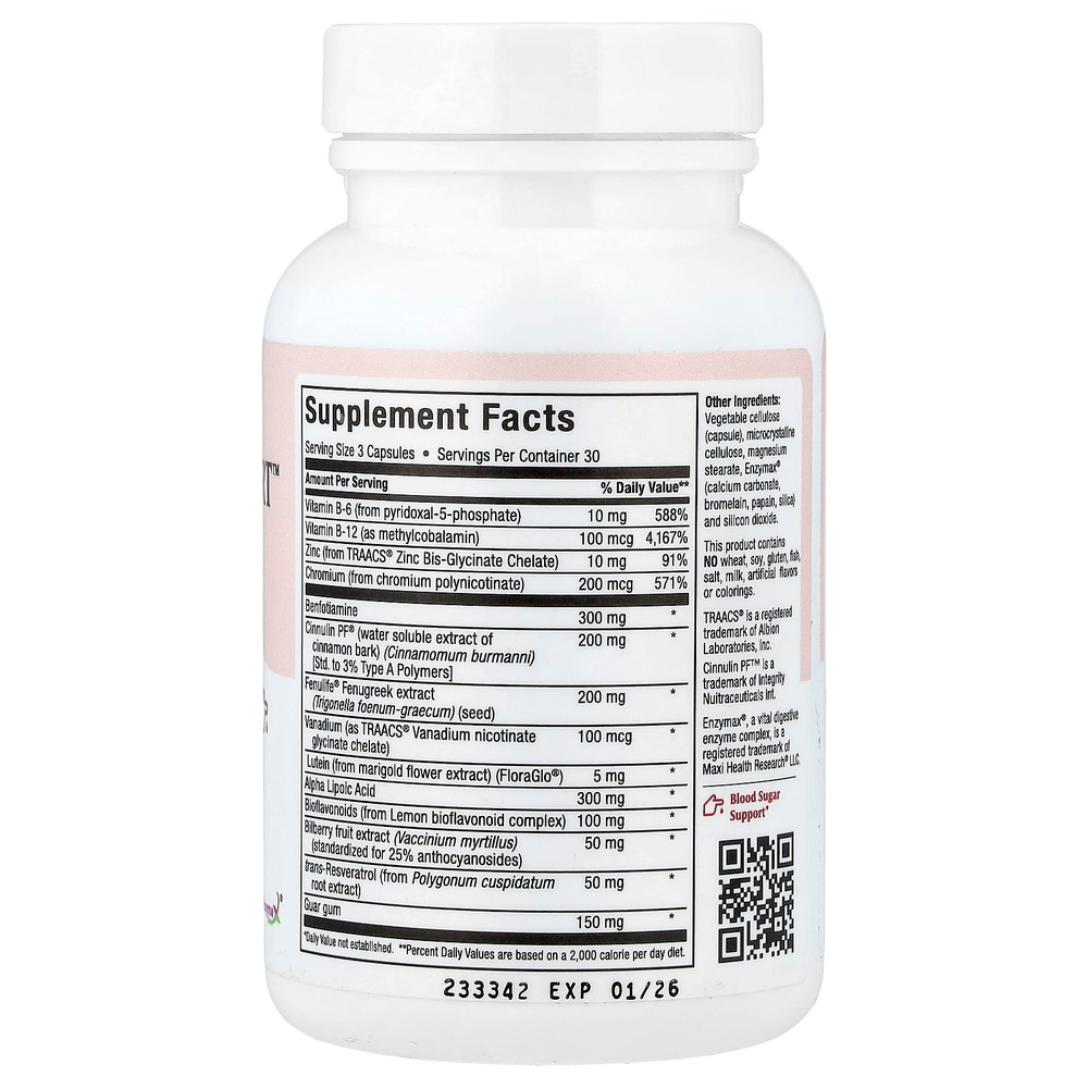 Maxi Health, Maxi Glucose Support™, 90 капсул