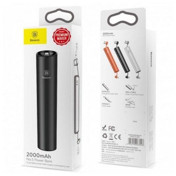 Powerbank Baseus No.5 2000 black