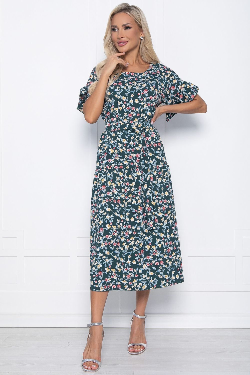 Платье Калипсо (зеленое) П11081 LT Collection