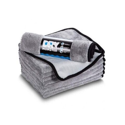 Dry Monster – Серая микрофибра для сушки с оверлоком 50x60см 560гр/м