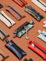 Ключница карманная кожаная