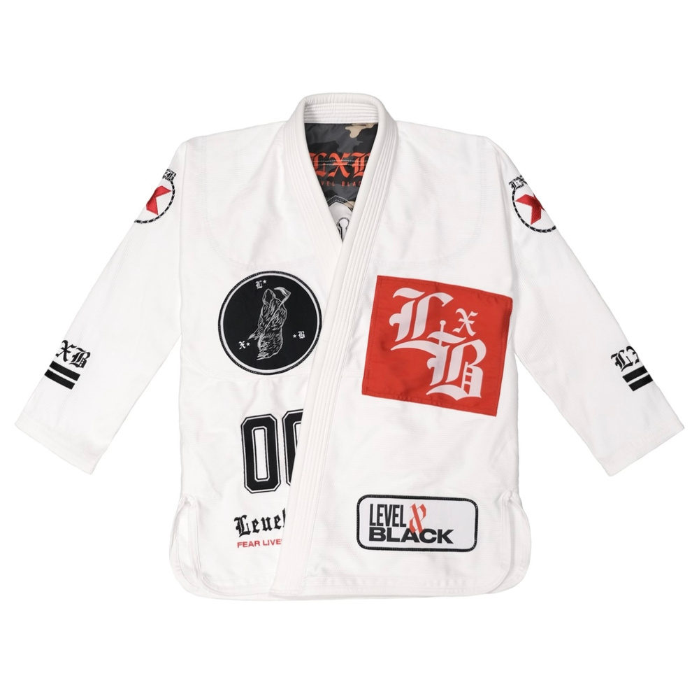 Кимоно Level x Black WAR MACHINE White