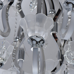 Люстра потолочная светодиодная с пультом Regenbogen Ротенбург, 3 режима, LED 120Вт, 30 м2, хром/белый