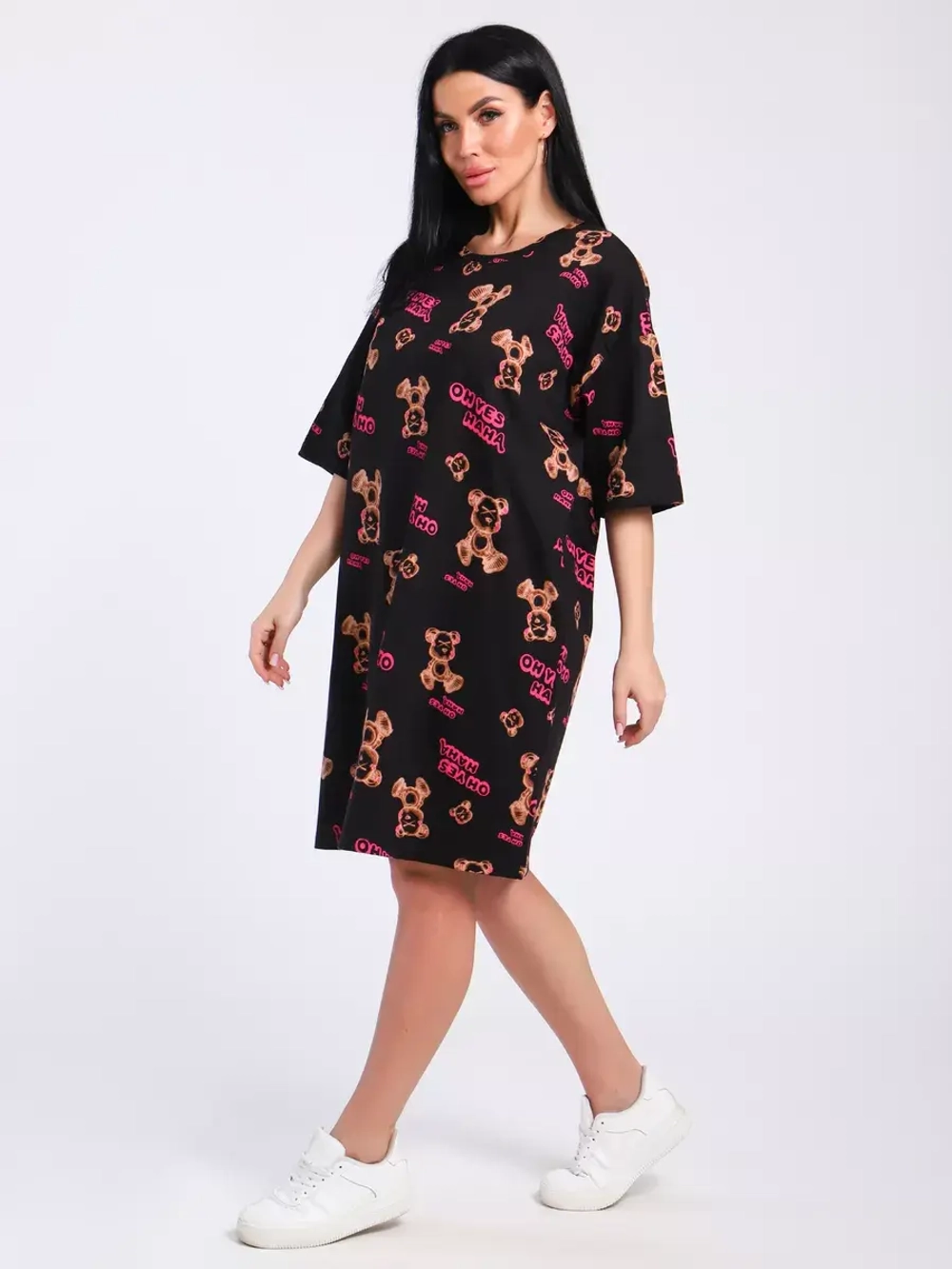 Платье-футболка спортивное оверсайз