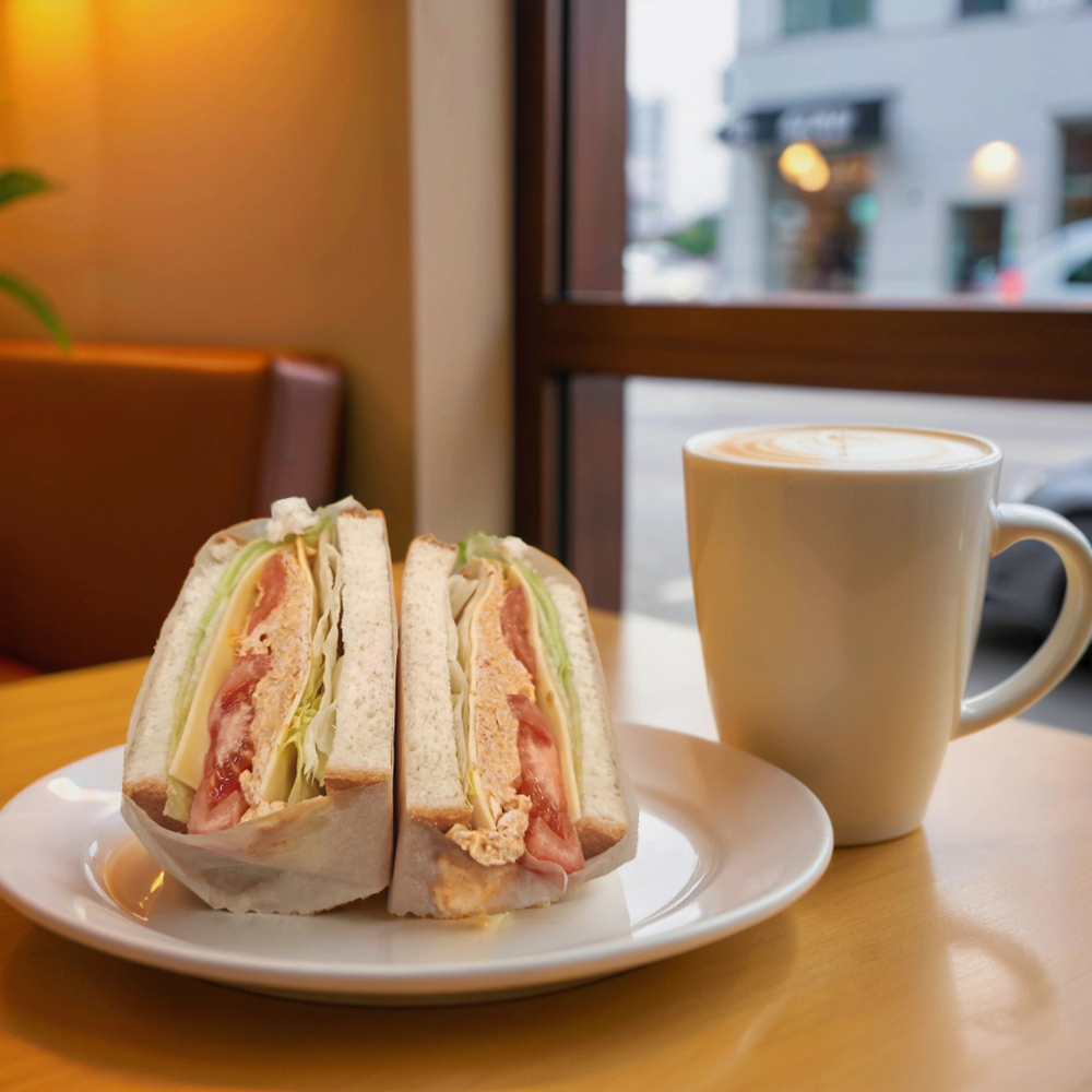 Сэндвич с курицей по-корейски