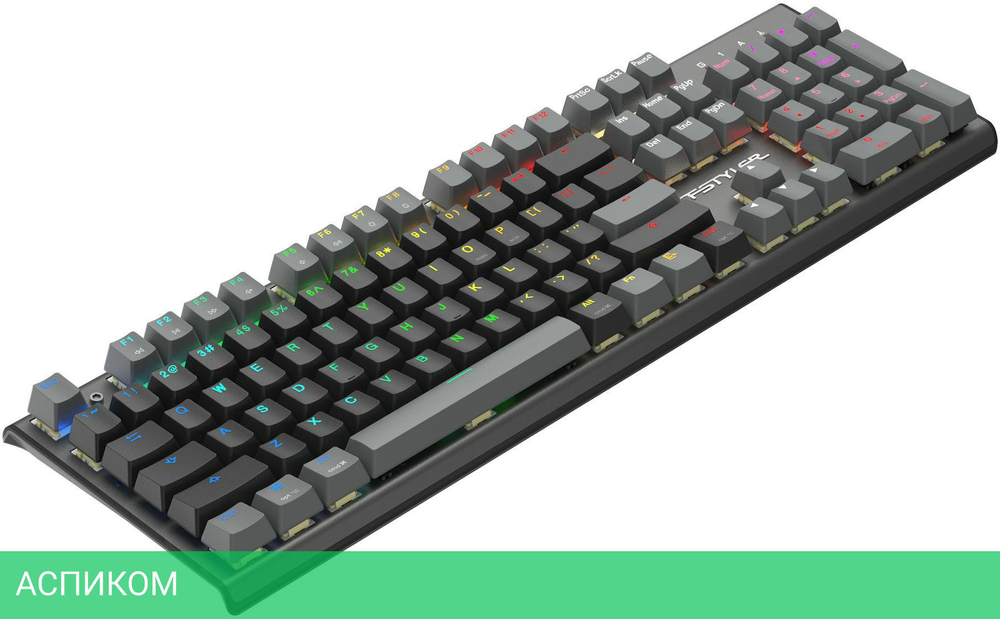 Клавиатура A4Tech Fstyler Neon черный (FS100)
