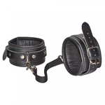 Кожаные наручники-оковы Sitabella Chrome Collection