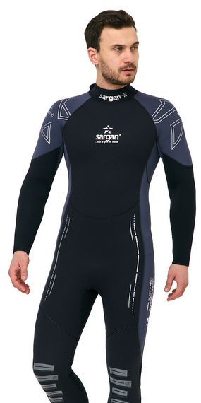 Гидрокостюм Sargan Nero 2.0 Long men 3 мм черно-серый