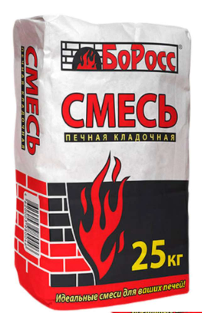Смесь печная кладочная 25кг (до+1300)Баросс