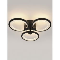 Светильник потолочный светодиодный ЭРА Модерн Odry CLL-1-46W 3K-6,5K RC BK с ДУ черный