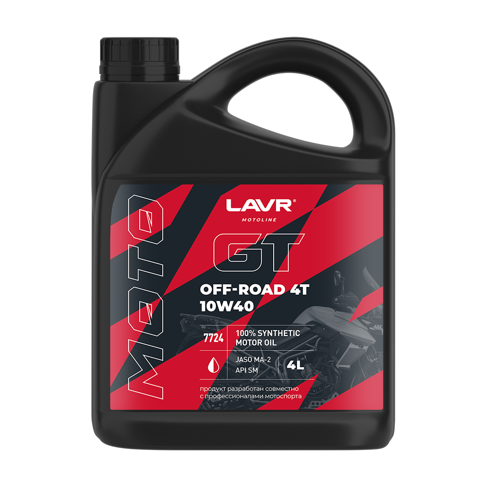 Масло 4Т LAVR Moto GT OFF ROAD 10W40 SM 4л.
