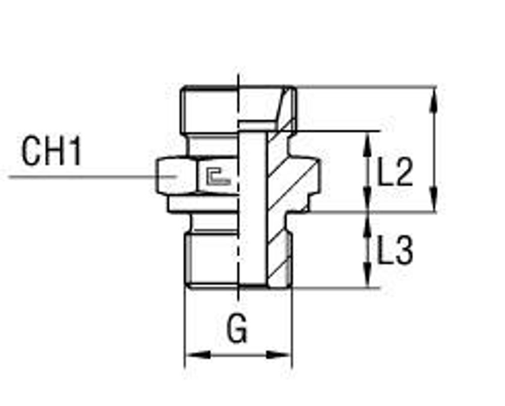 Штуцер FB DL22 BSP 1/2&quot; (корпус)