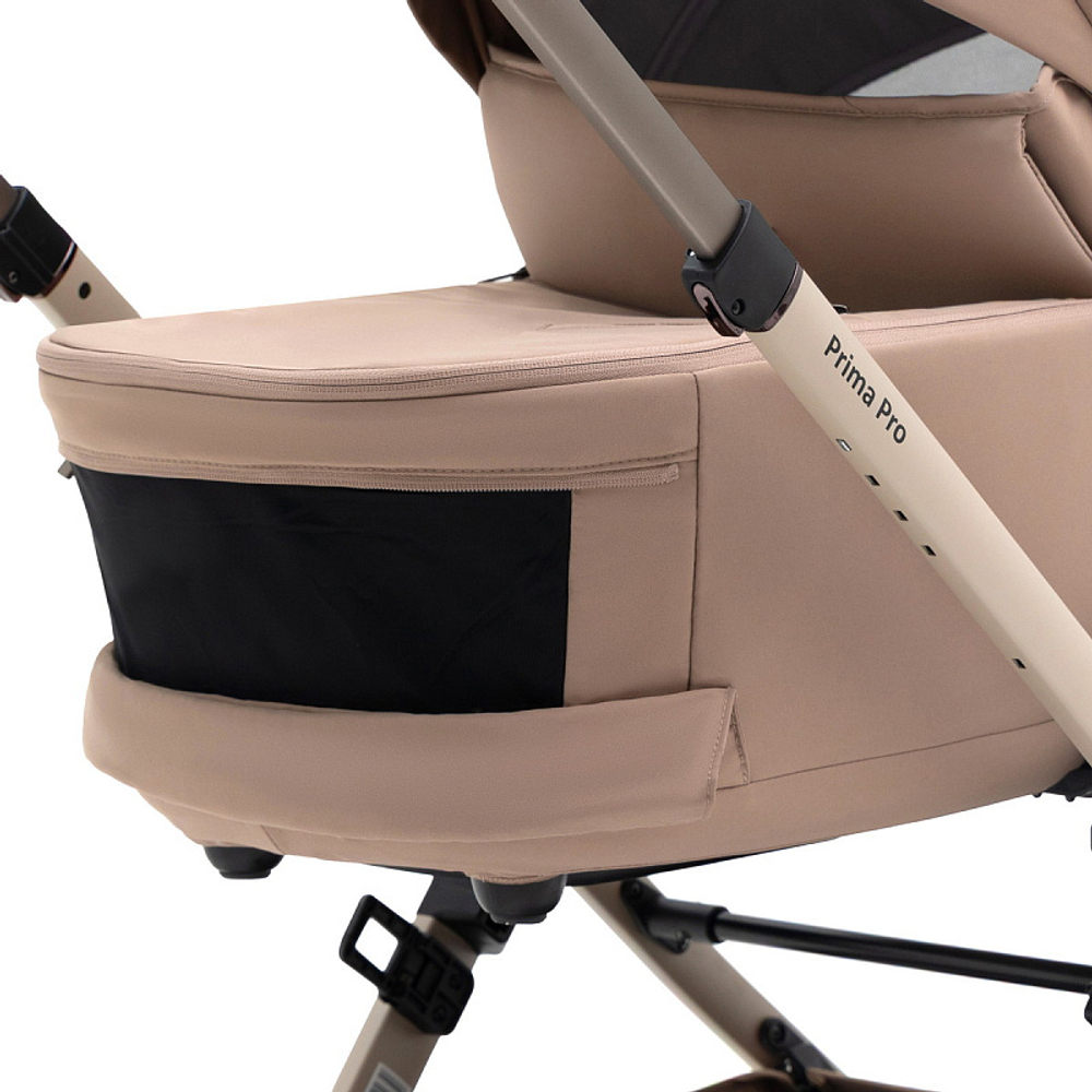 Коляска Agex Prima Pro 3 в 1 с автокреслом i-Safe Grey APP232 Beige (Бежевый)