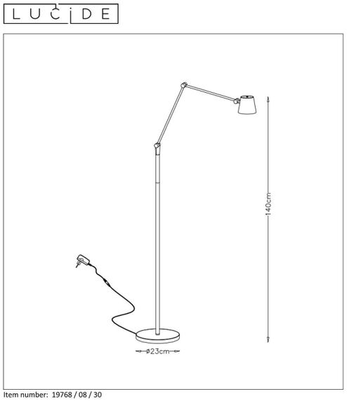 Торшер Lucide Jorius 19768/08/30