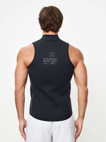 Жилет на молнии Sargan Black King men 2 мм черный