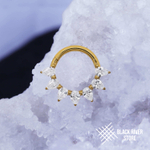 Кликер Pearida Crystal PVD Yellow 1.2мм-