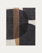 Tonol коричневый абстрактный холст 140  x 180 см