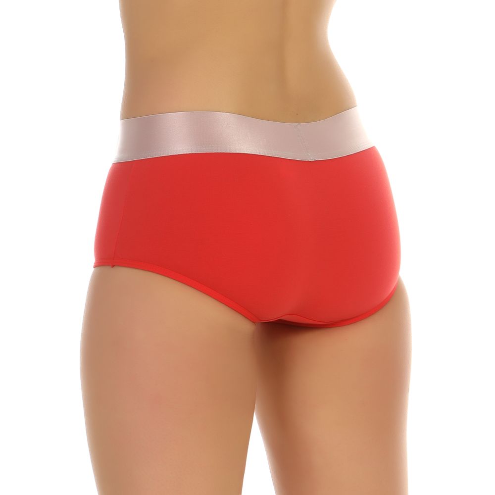 Женские трусы-шорты красные Calvin Klein Women Steel Red