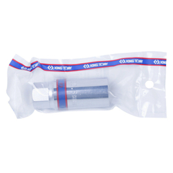 Головка свечная двенадцатигранная 3/8&quot;, 21 мм, резиновый фиксатор KING TONY 363021