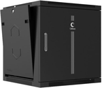 Шкаф настенный 19", 12U Cabeus SH-05F-12U60/60m-R-BK