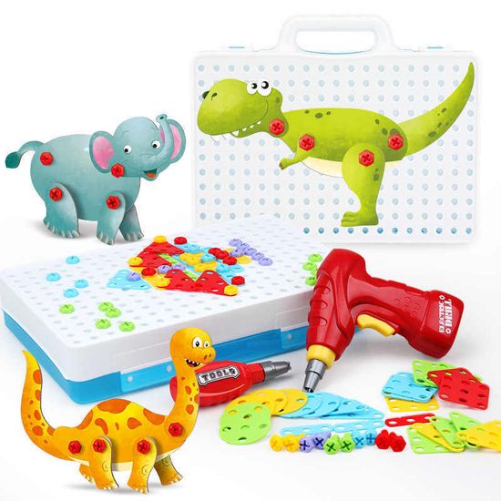 Конструктор "Создай-играй" Животные + шуруповерт