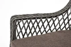 "Эспрессо-80 L" обеденная группа плетеная, цвет графит