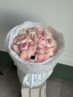 Букет из ранункулюсов в розовом оттенке 25 шт