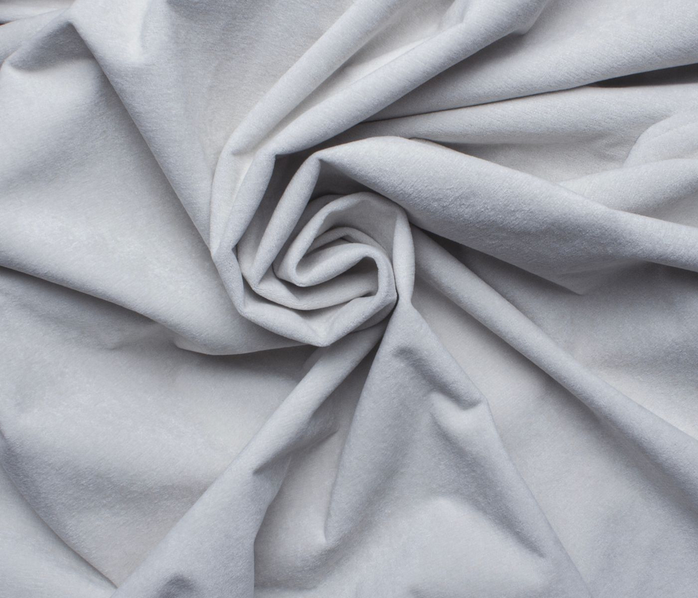 Штора блэкаут Велюр (серый)