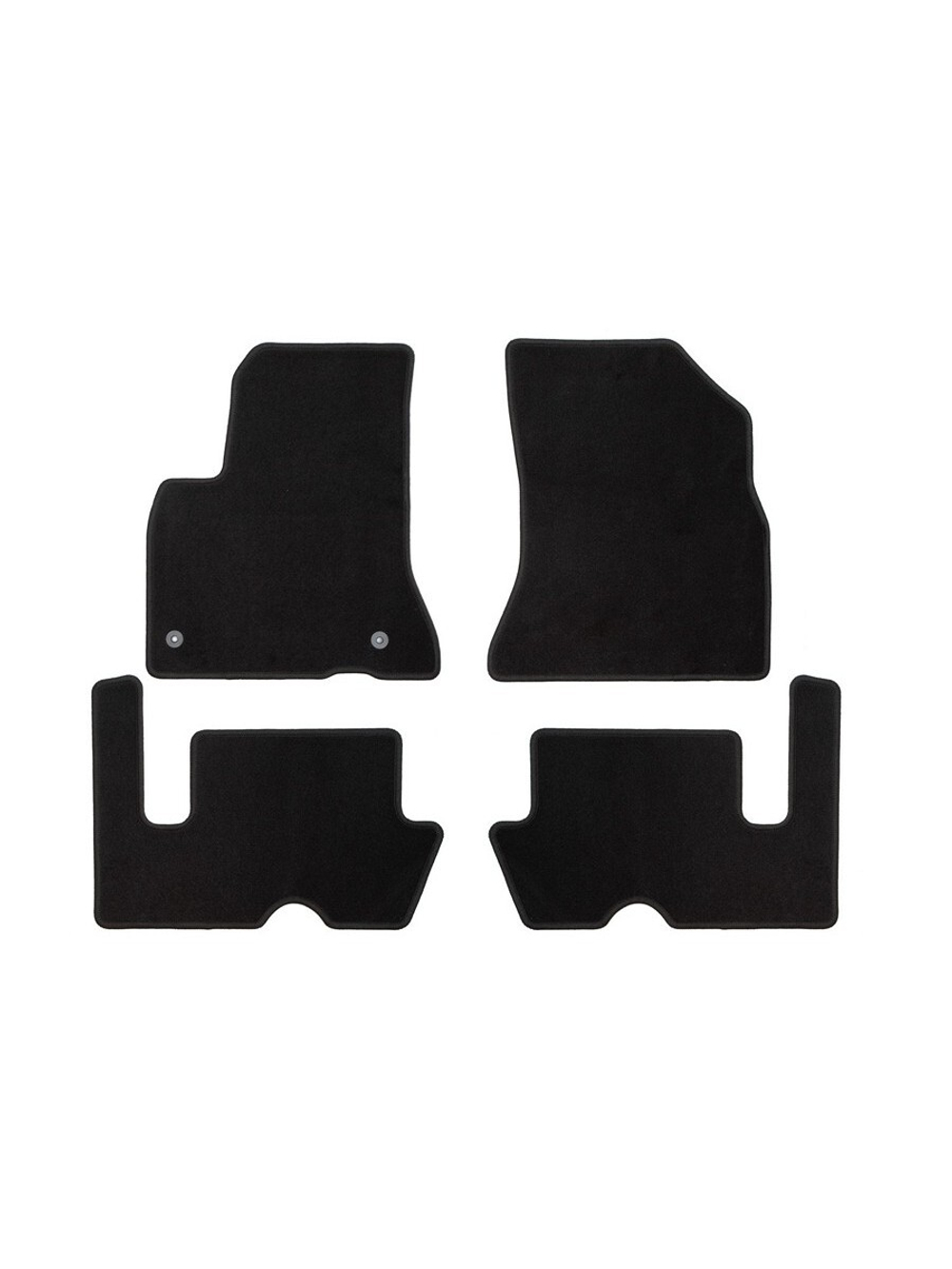 Коврики в салон для CITROEN Grand C4 Picasso АКПП 2006-2013, минивэн, 4 шт. (текстиль) KLEVER01101301200K