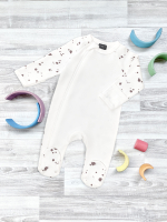 Комбинезон Mjölk Sleep and Play Кляксы, с рукавом реглан, уценка