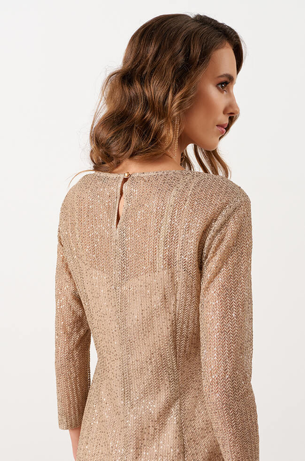 51543 Платье женское (пепельно-бежевый)