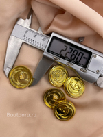 Пуговицы Гучч. ярко-золотые