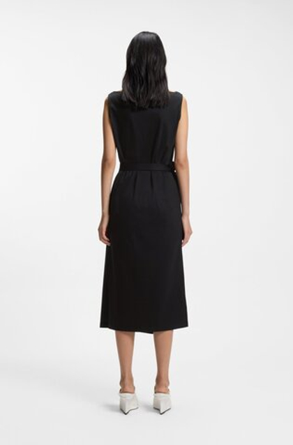 BOSS Платье облегающего кроя с боковыми разрезами