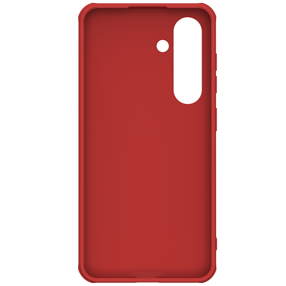 Усиленный двухкомпонентный чехол красного цвета от Nillkin для Samsung Galaxy S24+ Плюс, серия Super Frosted Shield Pro