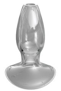 Прозрачный анальный плаг с туннелем Beginners Anal Gaper - 9,6 см.